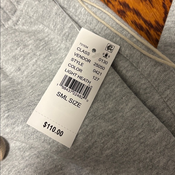 Essentials Heather Grey Jogger Sweatpants Size: Small NWT - Picture 7 of 8